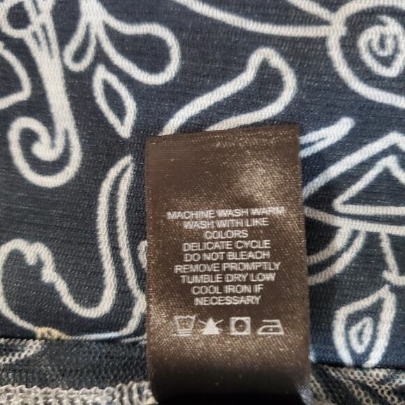 Vtg Axcess Liz Claiborne Sheer Mesh Overlay Babydoll 3/4 Sleeve Top Size XL Boho - Picture 9 of 11